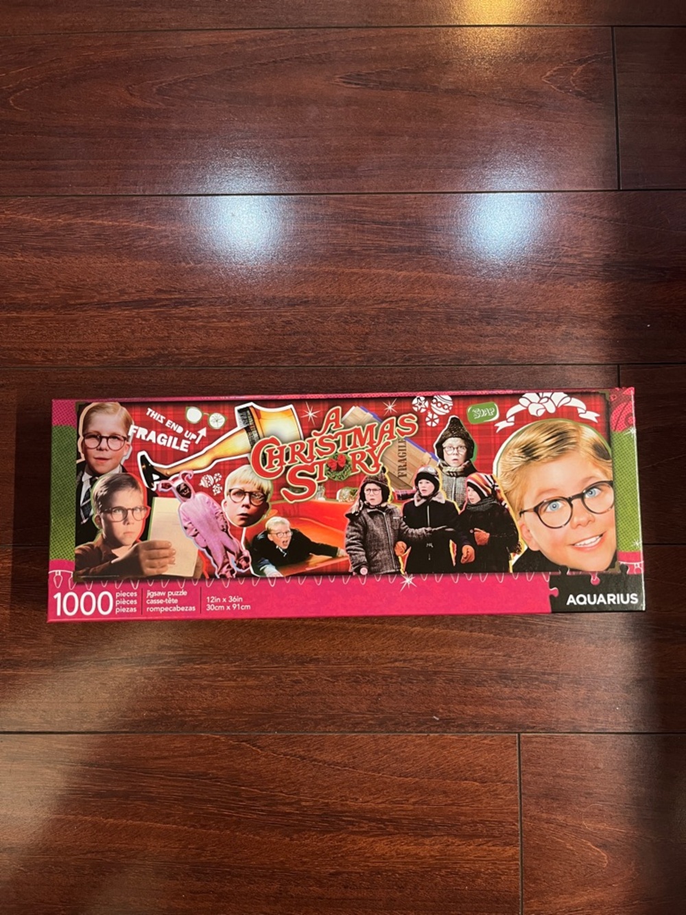 PRE-OWNED 1000 Piece Puzzle A Christmas Story Movie 12x36 Inches Used NO POSTER